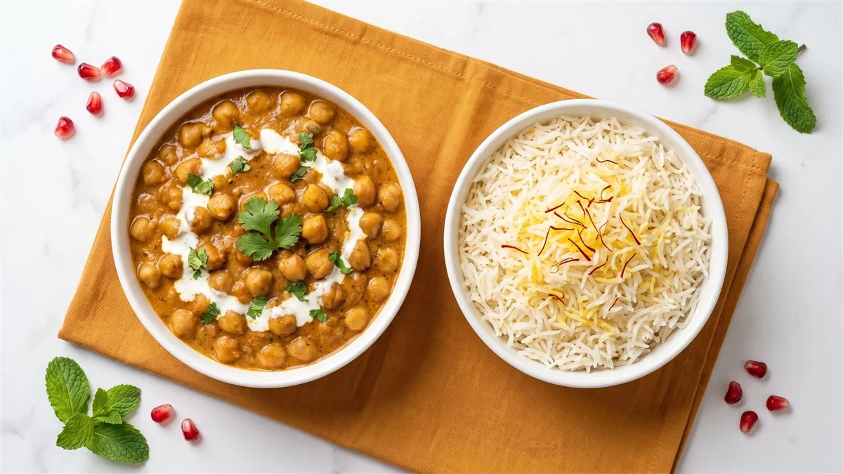 Punjabi Shahi Chole with Rice
